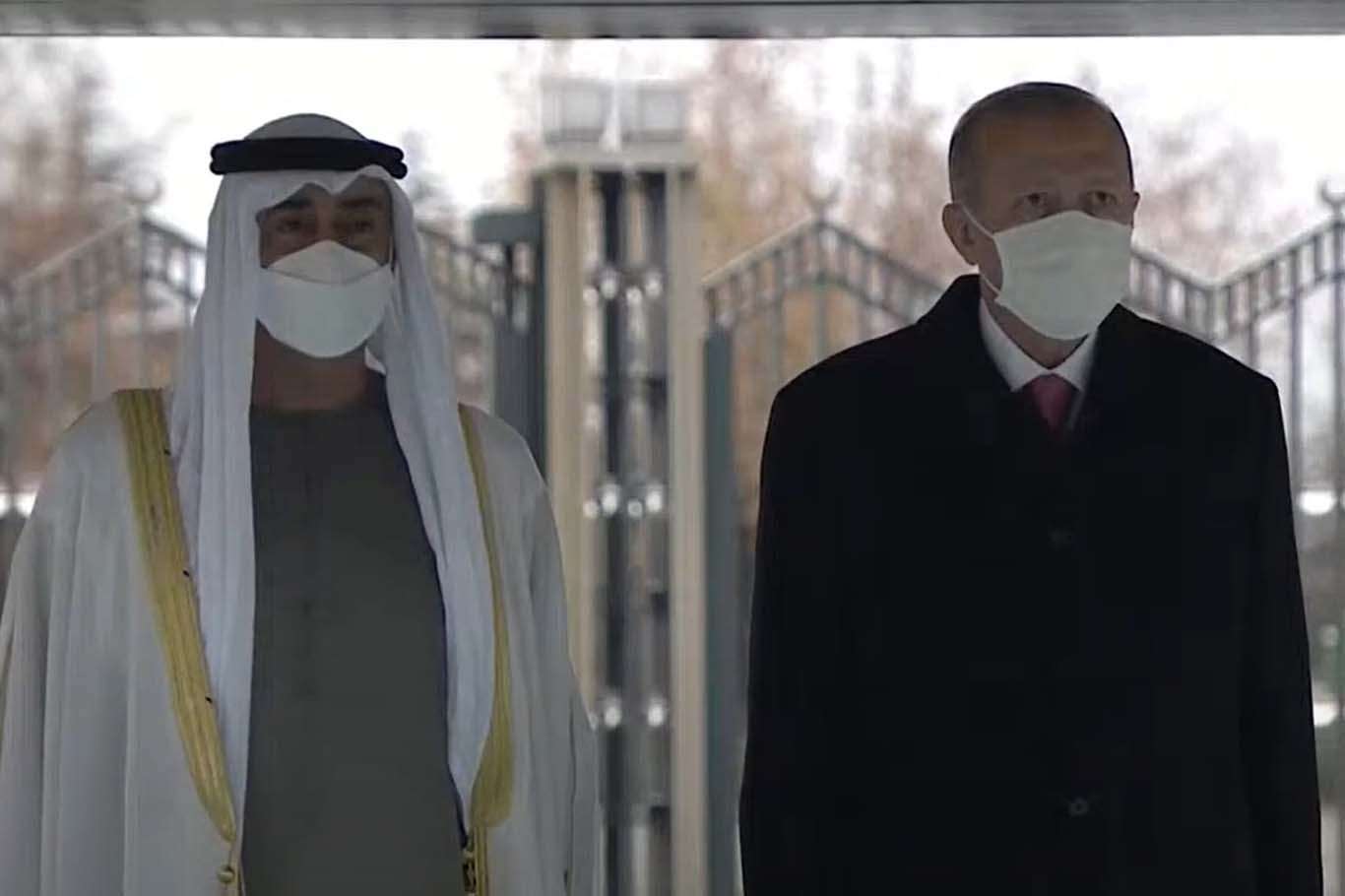 Erdoğan receives Abu Dhabi crown prince at the presidential complex